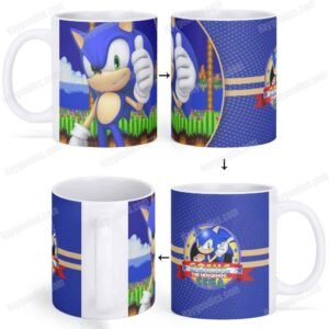 sonicmug.jpg Sonic the Hedgehog Mug Wrap Digital Download